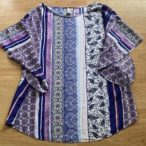 Chicos Caftan Blouse-Size 3 16/18-NWOT